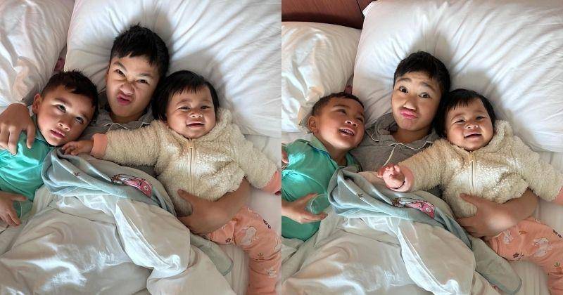 7 Foto Bahagia Lily Bersama Rafathar dan Rayyanza, Bikin Gemas
